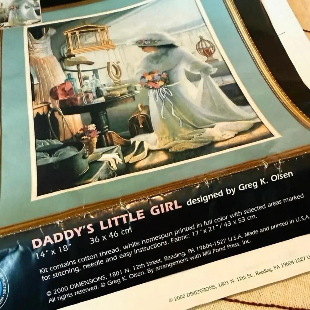 Dimensions Gallery Crewel #1525 • Daddy’s Little Girl • 2000